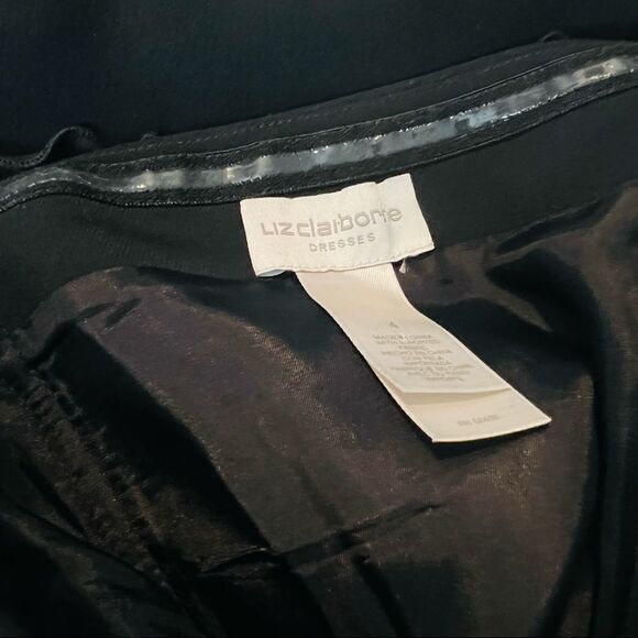 Liz Claiborne Strapless Black Mini Dress size 4 - Picture 5 of 7